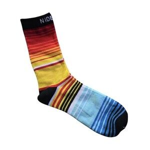 Nidecker Calf Socks Casual Classic Ski Snowboard Adult One Size Rainbow Colors